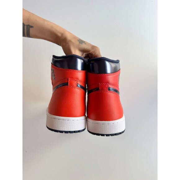 NIB 2015 NIKE Air Jordan 1 Retro High OG David Letterman Red Sneakers, Size 10.5 - Picture 9 of 16